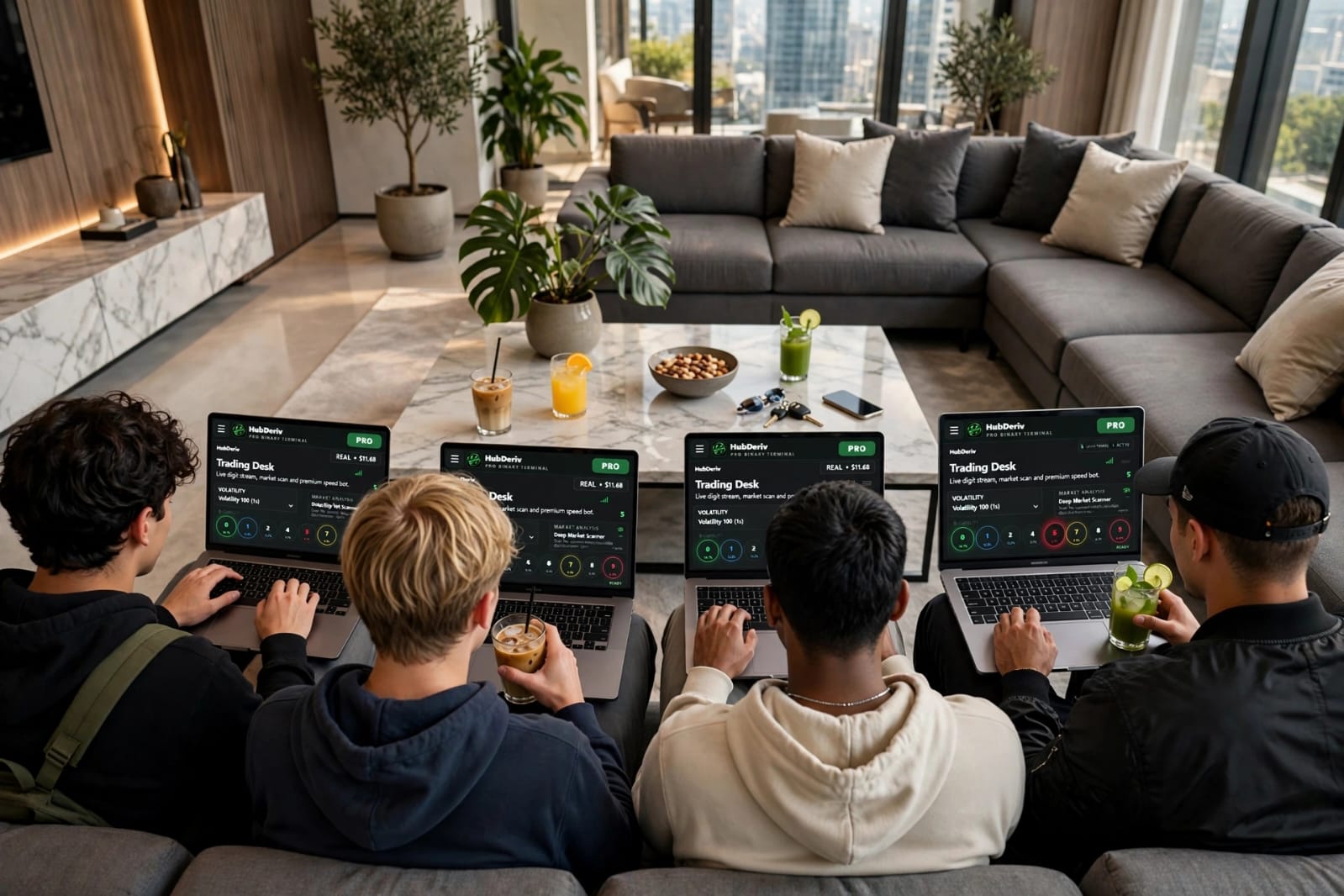 Traders monitoring the market